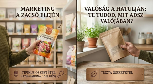 Marketing a zacskó elején, valóság a hátulján: Te tudod, mit adsz valójában?